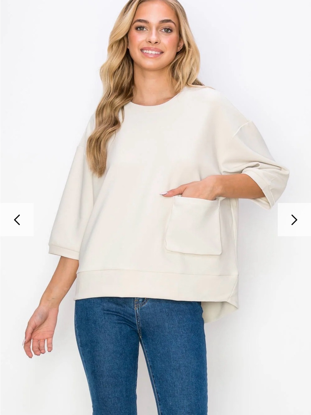 Jon Karen Knit Crepe Top